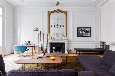 Spectacular Parisian Apartment With Mid Century Modern Furniture