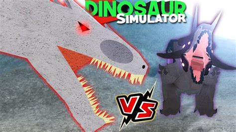 Dinosaur Simulator Roblox Albino Terror Vs Megavore Batalha Dos