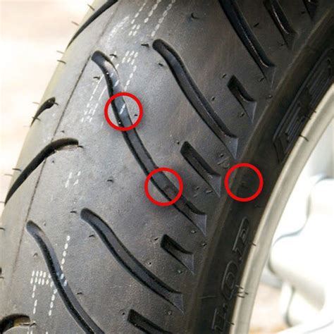 Bubbles or cracks can be a sign of more trouble to come, so the safe bet is to replace tires when these irregularities form. Motorcycle Tire Wear Bars How to know it is time to ...