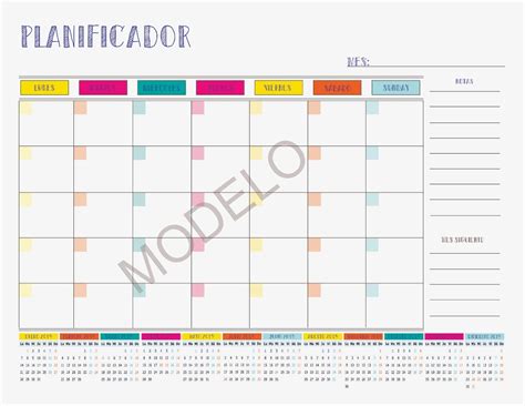 Calendario De Escritorio Imprimible Para Organizar Tu Agenda
