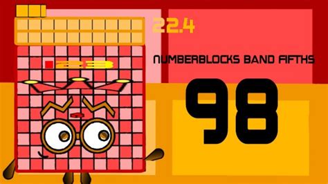 Numberblocks Band Fifths 98 Youtube