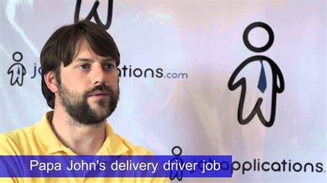 Papa John S Interview Delivery Driver Youtube