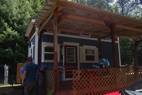 Tiny Cottage On Wheels With A Huge Porch