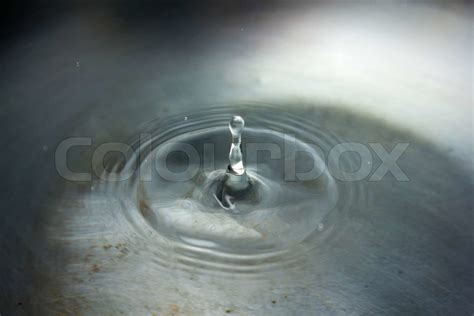Water Drop Close Up Stock Image Colourbox