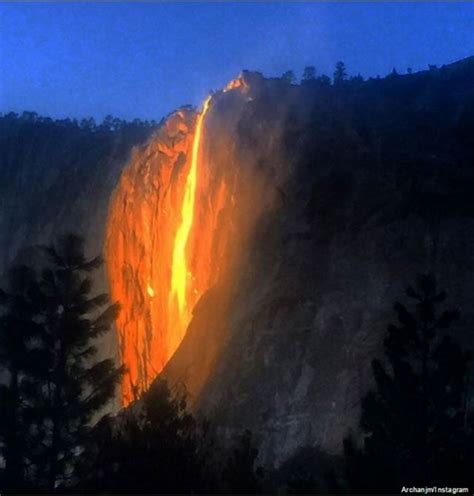 ¿qué Es La Cascada De Fuego El Extraño Fenómeno Que Maravilla En El