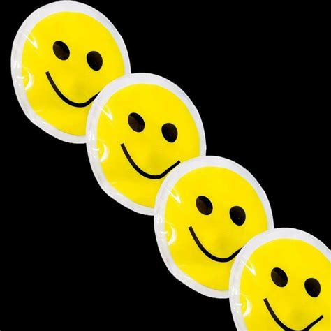 Lumistick Led Light Up Smiley Face Sticker 3 Inch Glowing Emoticon