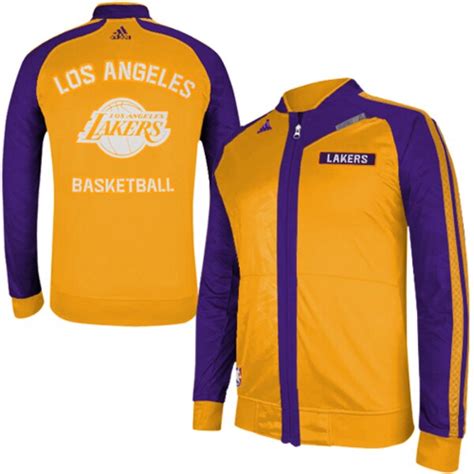 Nba los angeles lakers basketball bomber jacket starter size l adult. adidas Los Angeles Lakers Youth On-Court Warm-Up Jacket ...