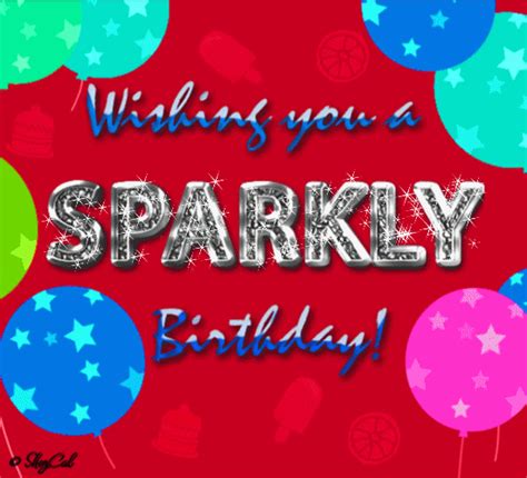 Happy Birthday Sparkly Birthday Birthday Ecards Happy Birthday