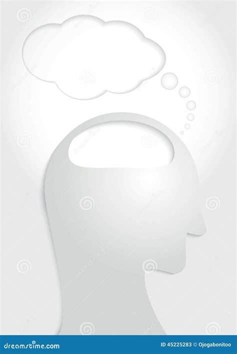 Human Head Think Concept Stock Vector Illustration Of Creativity