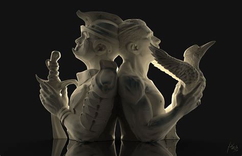 Complete 3d Printable Sculpture Set Flippednormals