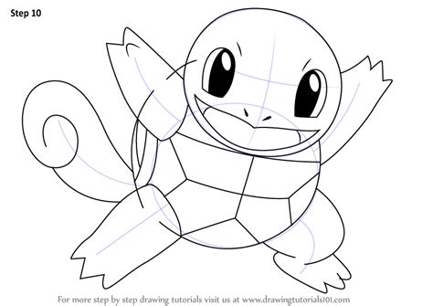 Learn How To Draw Squirtle From Pokemon Pokemon Step By Step Drawing Tutorials Pokemon