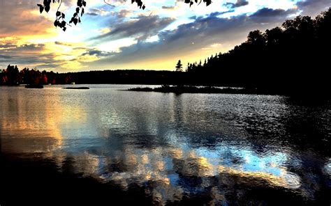 Sunset Sky Landscape Summer Lake Reflection Cloud Sky Free