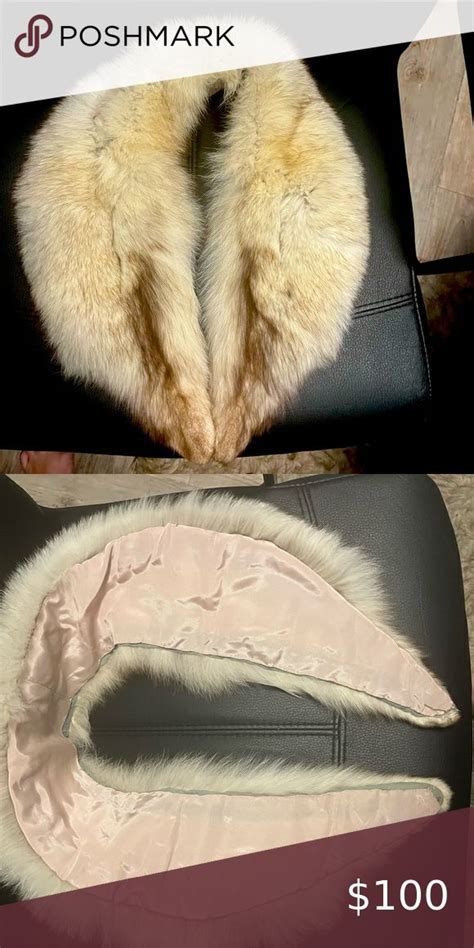 Luxe Arctic Fox Stole Stunning Custom Big White Fur Wrap Collar