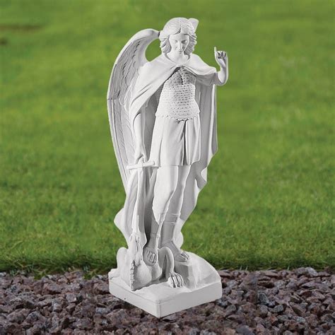 Saint Michael 58cm Marble Resin Garden Statue