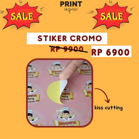 Jual Stiker Label Chromo A Stiker Chromo Kiss Cutting A Shopee Indonesia