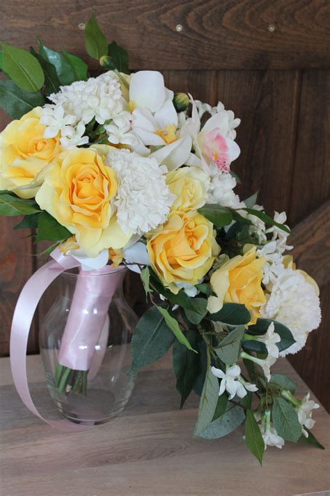 Silk Bridal Bouquet Recreation From Photos — Silk Wedding Flowers And