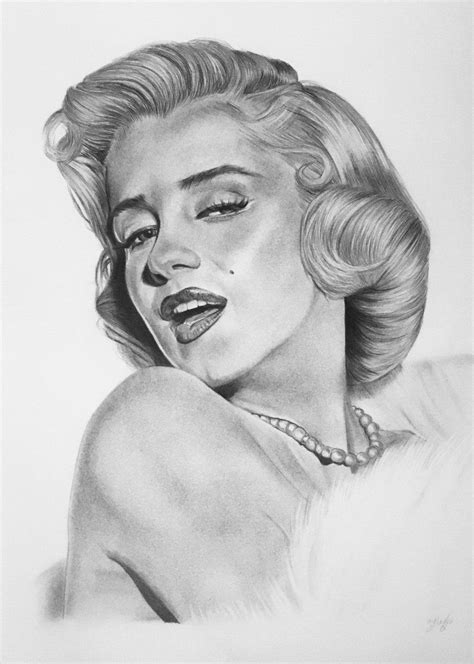 Marilyn Monroe 2020 Pencil Drawing By Amelia Taylor Portrait