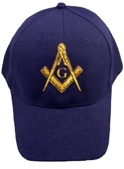 Mason Hat Navy Blue Baseball Cap With Masonic Logo Freemasons Shriners