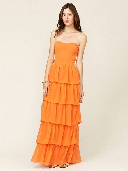 Tiered Ruffle Maxi Dress By Isabel Lu On Maxi Dress Dresses Strapless Dress Formal