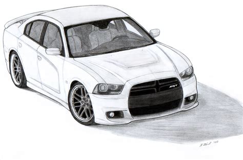2012 Dodge Charger Srt8 Drawing By Vertualissimo On Deviantart
