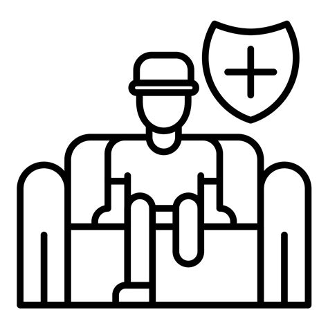 Disability Insurance Line Icon 14722130 Vector Art At Vecteezy
