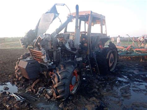 Fire Destroys Tractor In Northern Saline County