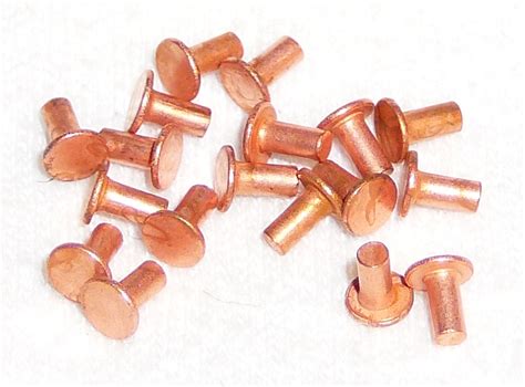 Rvsc104m 14 Long Domed Miniature Copper Clad Steel Rivets 1000 Count Micro Fasteners