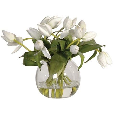 Maybe you would like to learn more about one of these? Artificial Tulips in a Fishbowl Vase - TUL003 | Artificial ...