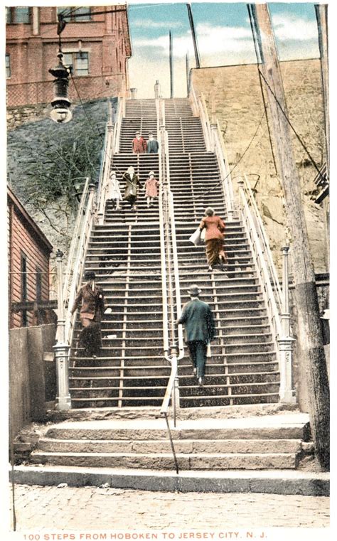 The 100 Steps From Hoboken To The Jersey City Heightsca Early 1900s