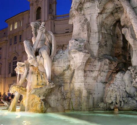 La Fontana Dei Quattro Fiumi Roma 1651 Masterpieces Tuttart