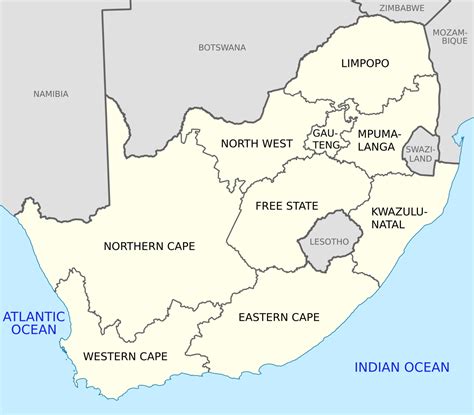 Filemap Of South Africa With English Labelssvg Wikimedia Commons