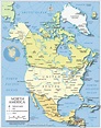 Political Map of North America (1200 px) - Nations Online Project