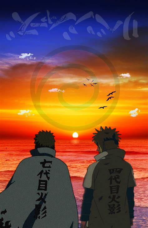 Naruto Anime Chill Father Hokage Minato Sunset Tokyo Uzumaki