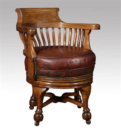 Swivel desk chairs and cushion. Victorian Mahogany Swivel Desk Chair - Antiques Atlas