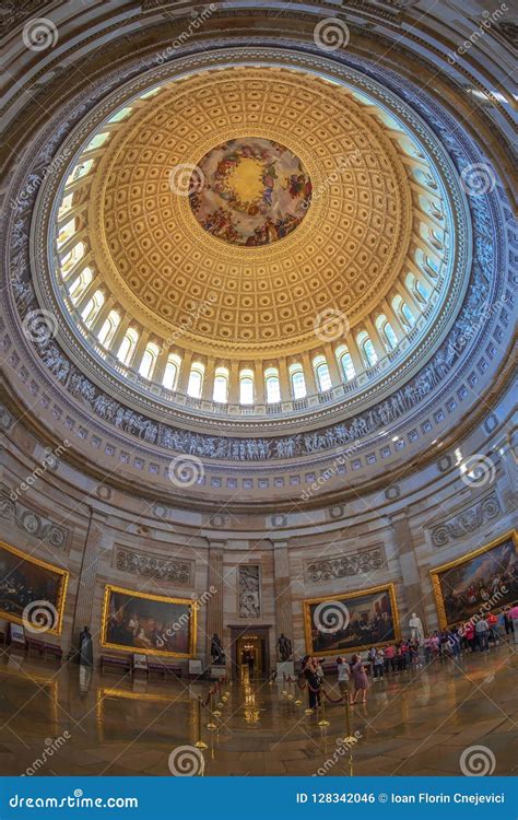 Interior Of The Washington Capitol Hill Dome Editorial Photo Image Of