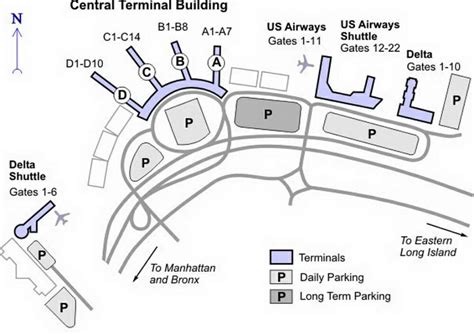 Map Of Laguardia Airport Terminal Lga Laguardia Airpo