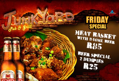 Weekly specials for the best value in fresh produce! Friday Meat Basket Special @ Junkyard Pub & Grill ...