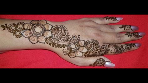 Diwali Special Simple Arabic Henna Design For Back