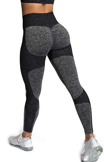Black Movlo Compression Leggings Yoga Pants For Women Tight Workout Gym Training Leggings Sports