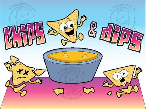 Chips And Dip Cartoon Skybachers Locker