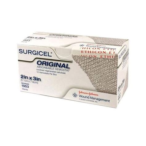 Ethicon Oxidized Regenerated Cellulose Original Absorbable Hemostat At