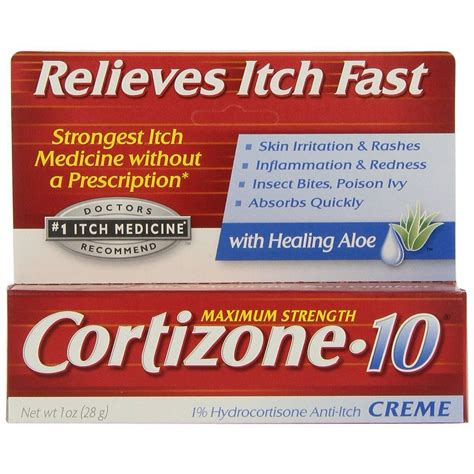Cortizone 1 Hydrocortisone Anti Itch Cream 1 Oz