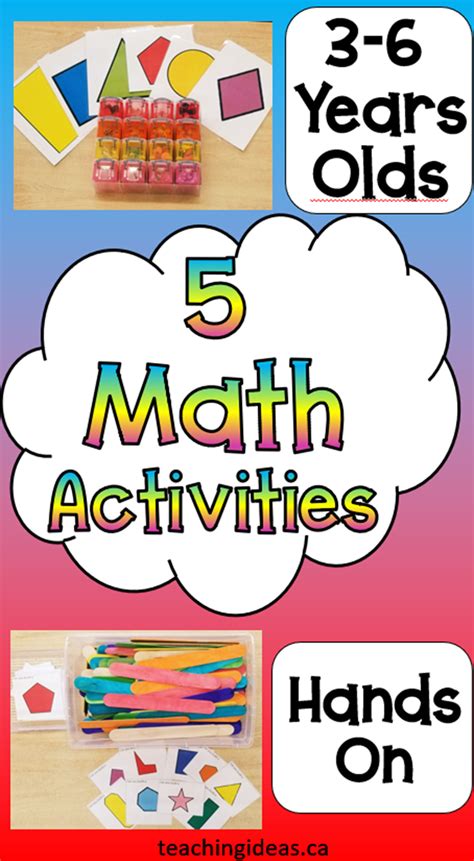 Hands On Math Math Activities Math Activities Preschool