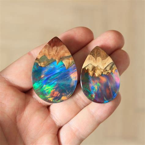 I Combine Wood With Opal And Resin To Create One Of A Kind Handmade