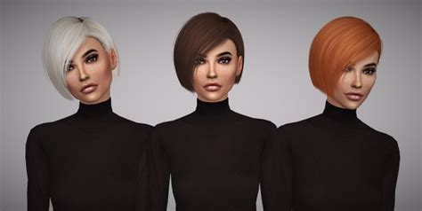 Sims 4 Hairs Aveline Sims Nightcrawler`s Danger Hair Retextured
