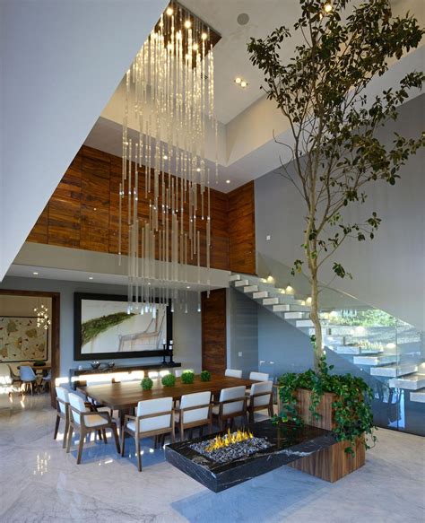 Modern Atrium House With Large Double Height Space Living Room By Rama