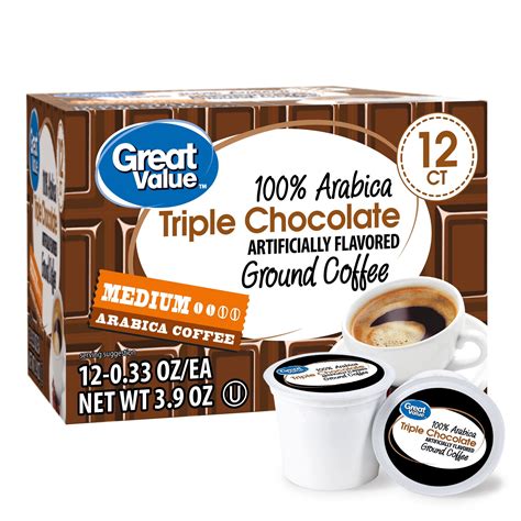 Great Value Arabica Triple Chocolate Medium Roast Coffee Pods