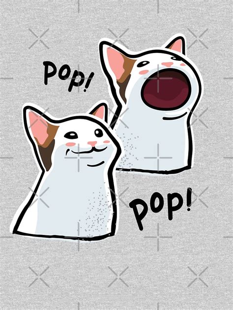 Pop Cat Meme Popcat Popping Cat T Shirt For Sale By Coolintent