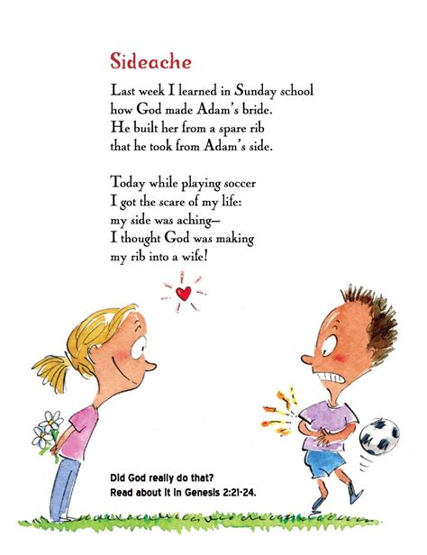 Children's bible Poems