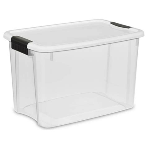 Sterilite 30 Quart Ultra Clear Plastic Stackable Storage Container 36 Pack